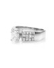 Radiant Diamond Solitaire Ring with Princess Accents